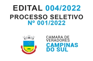 Edital nº 004-2022 Divulgação da Classificação Preliminar 